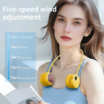 Rechargeable Handheld Neck Hanging Portable Mini Fan - Image 5