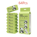 64 Sets of Mini Portable Wet Wipes - Image 4