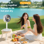 Fan Centennial - USB Rechargeable Adjustable 5-Speed ​​Fan - Image 5